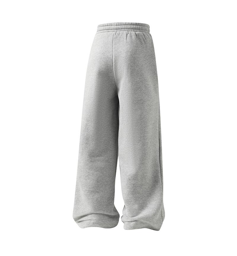 Men's Fleece Thermal Lined Sweatpants Oversize Drawstring Waist Casual Loose Pants for Fall Winter School Season Daily Wear
