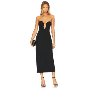 Bardot Eleni Midi Dress in Black