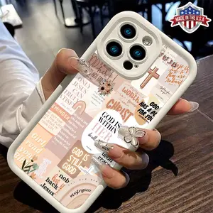 Soft Christian Faith Quote Collage Case for iPhone 17 16 15 14 Pro Max 13 12 11 XR XS Plus Air Slim Shockproof Anti Drop TPU Cover