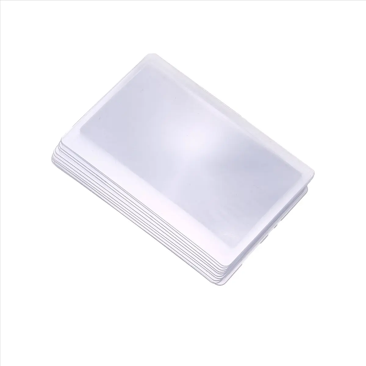 10x pocket magnifier / magnifying glass map / magnifying glass / reading assistance Credit card format 3 times zoom transparent Desk Accessories Work Accessories