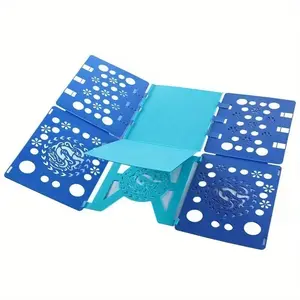 Lazy Folding Board for Adults, Quick Clothes Storage & Finishing Rack, Durable Plastic, Colorful Geometric Pattern, Space-Saving Design, Laundry Products, Laundry Room