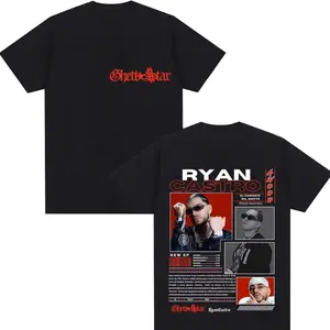 Rapper Ryan Castro Tour 2025 Album Merch T-shirt Men's Clothing Hip Hop Rock Short Sleeve T Shirts Fashion Unisex Cotton Tees RYG