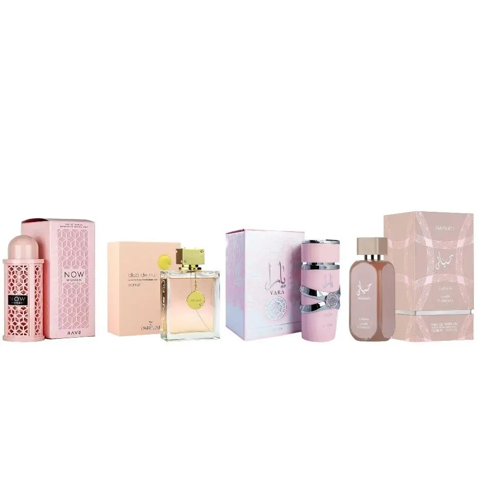 Oudlash Bundle | Yara + Rave Pink + Club De Nuit Women + Hayaati Florence | Eau De Parfum | 100 ML | Floral - Fruity & FreshNotes
