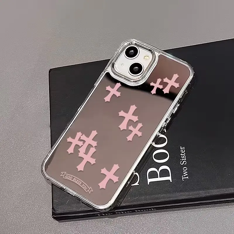 Bright Silver Mirror Finish Phone Case for iPhone 16/16 Pro Max/16 Plus/15 Pro/15 Plus/15/14/13/12/11 - Protective, Anti-Drop, Drop-Resistant Shockproof Cover, Touch-Up Ready Stylish Accessory, Ideal Gift for Women