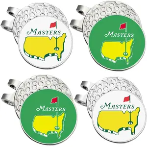 4 counts Golf Ball Marker with Magnetic Hat Clip Fun Golf Accessories for Men Golfers Dad Boyfriend Husband Birthday Retirement Fathers Day Great Christmas Gift For Golf Lovers