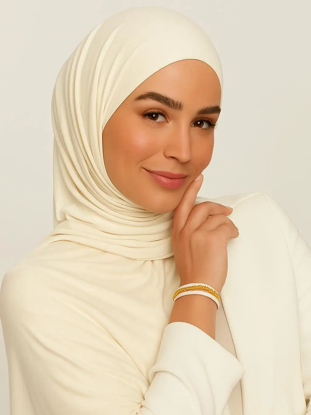 Women's Everyday Muslim Fashion Soft Stretch Jersey Hijab Headscarf, Soft Long Sun Protection Scarf, New Style Plain Color Wraparound Shawl for Outdoo