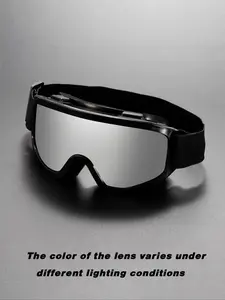 Men's Large Frame Skiing Cycling Hiking Windproof Goggles, Women's Single Dual Board Snowboard Glasses, Outdoor Sports Eyewear