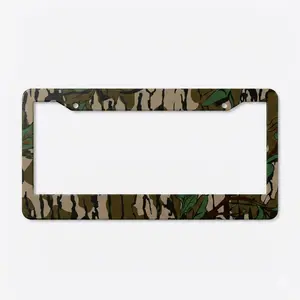 Forest Camo License Plate Frame, Hunting Camouflage Car Tag Frame, Rustic Woodland Truck Decor, Outdoor Nature Car Accessory, Gift for Hunters