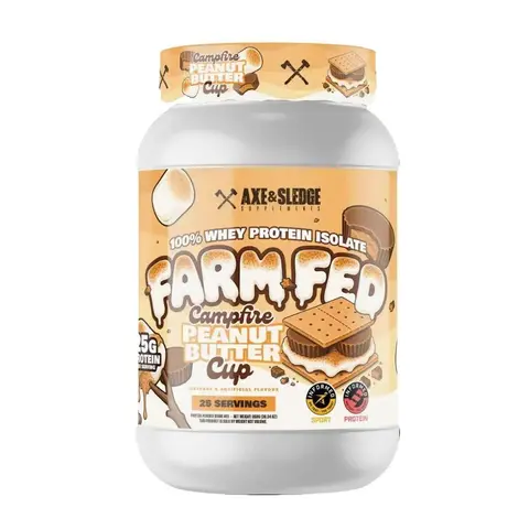 Farm Fed Protein Powder 25g 100mg Digestive Enzymes Whey Protein Isolate Low Fat Low Carb Non GMO Gourmet Flavor Nutrition Supplement for Healthcare and Fitness