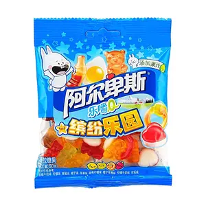 Alpenliebe Fruity Fun Fruit Juice Gummy Candies 60g - Soft & Chewy, Real Fruit Flavor