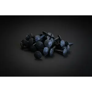 Hand Forged Black Iron Ritual Spikes – 3” Spiral Head