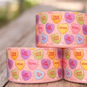 Conversation Hearts Pink Silicone Boot