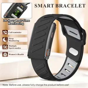 men's and women's smart wristbands, Fitness tracker, Wearable fitness trackers, 180mAh battery, 24-hour real-time monitoring and sleep tracking, multiple exercise modes, vibration information notification, dual strap installation