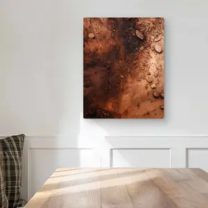 MWW C1MP1620CJJX45 16 x 20 in. Digging - Black Metal Print Wall Art for Modern Home Decor - Unique Art