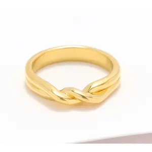 Sophie Blake Puzzle Ring, Sterling Silver or 14K Plated 2.9g