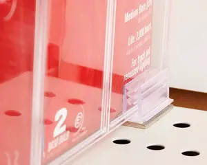 Kinter 9680182 0.625 x 0.5 x 1 in. Utility Parts Neo Magnetic Gripper Plastic, Clear & Silver