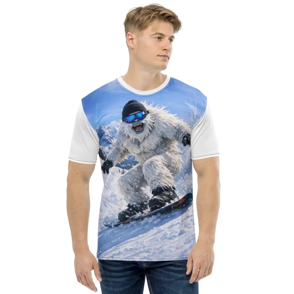 Yeti Snowboarding Men's t-shirt