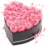 VEVOR Rosy Eternal Flower Bouquet - 27 Colorful Roses in Heart Shape Box, Decorative Artificial Floral Accent, Room Decor for Women, Gifts for Female Adults, Birthday & Anniversary Gifts for Her