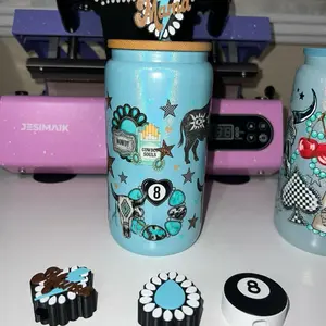 Western 16oz Libby with matching straw topper