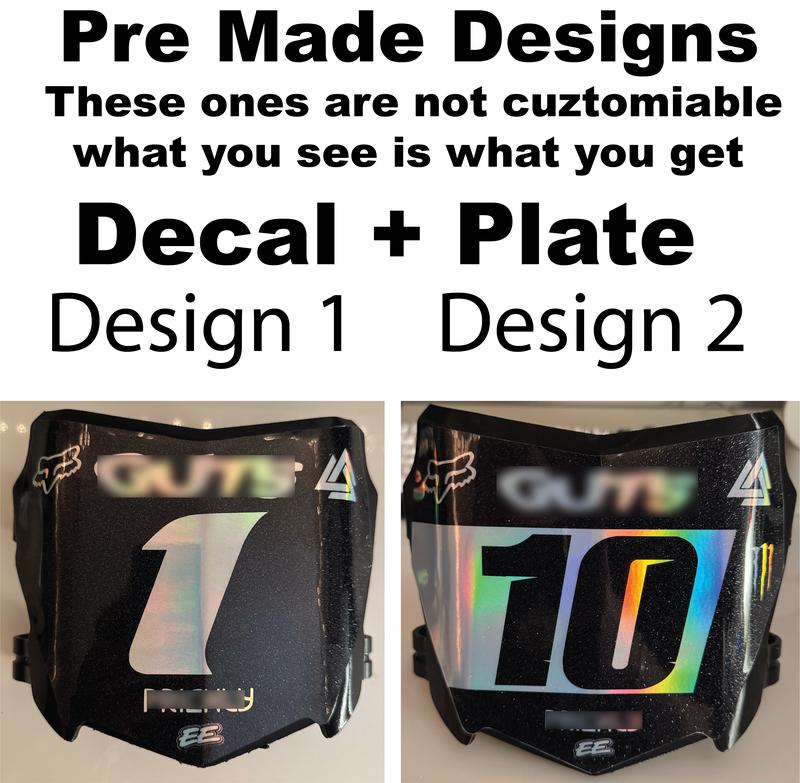 Plate And Decal