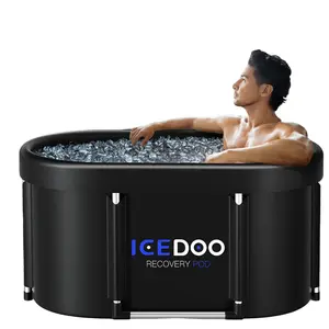 Upgrade XL 129 Gal Large Oval Ice Bath Tub for Athletes,Multiple Layered Portable Outdoor Cold Plunge, Cold Plunge Tub, Cold Plunge, Ice Plunge Tub