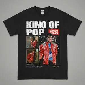 Michael Jackson Beat It T-Shirt King Of Pop Fan Gift Graphic Tee Heavy Cotton Tee Shirt, 100% Heavy Cotton Shirt