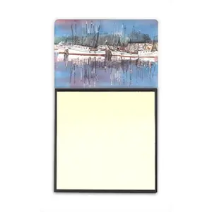Carolines Treasures  Harbour Refiillable Sticky Note Holder or Postit Note Dispenser- 3 x 3 In.