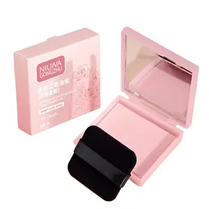 Pack of 100 Oil Control Paper with Mirror Housing and Self-Adhesive Powder Puff,Face Care Sheets Papers,Face Oil Blotting Papers