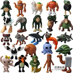 Italian Brainrot AI Animals Tung Tung S@hur Figure Tralalelo Tralala Figurine Doll Toy Desk Decoration Model Ornament Gift Toyset 24PCS No