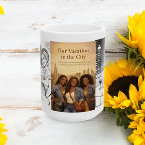 Our Vacation Coloring Book Ceramic Mug, 11oz or 15oz