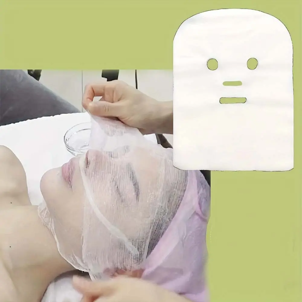 100pcs Facial Mask Gauze, Beauty Mask Salon Facial Skin Care Mask Gauze, Ultra-thin Soft Gauze Facial Mask Sheets - Facial Care Beauty Tools Makeup Tool Gifts For Home Or Beauty Salon Cosmetic