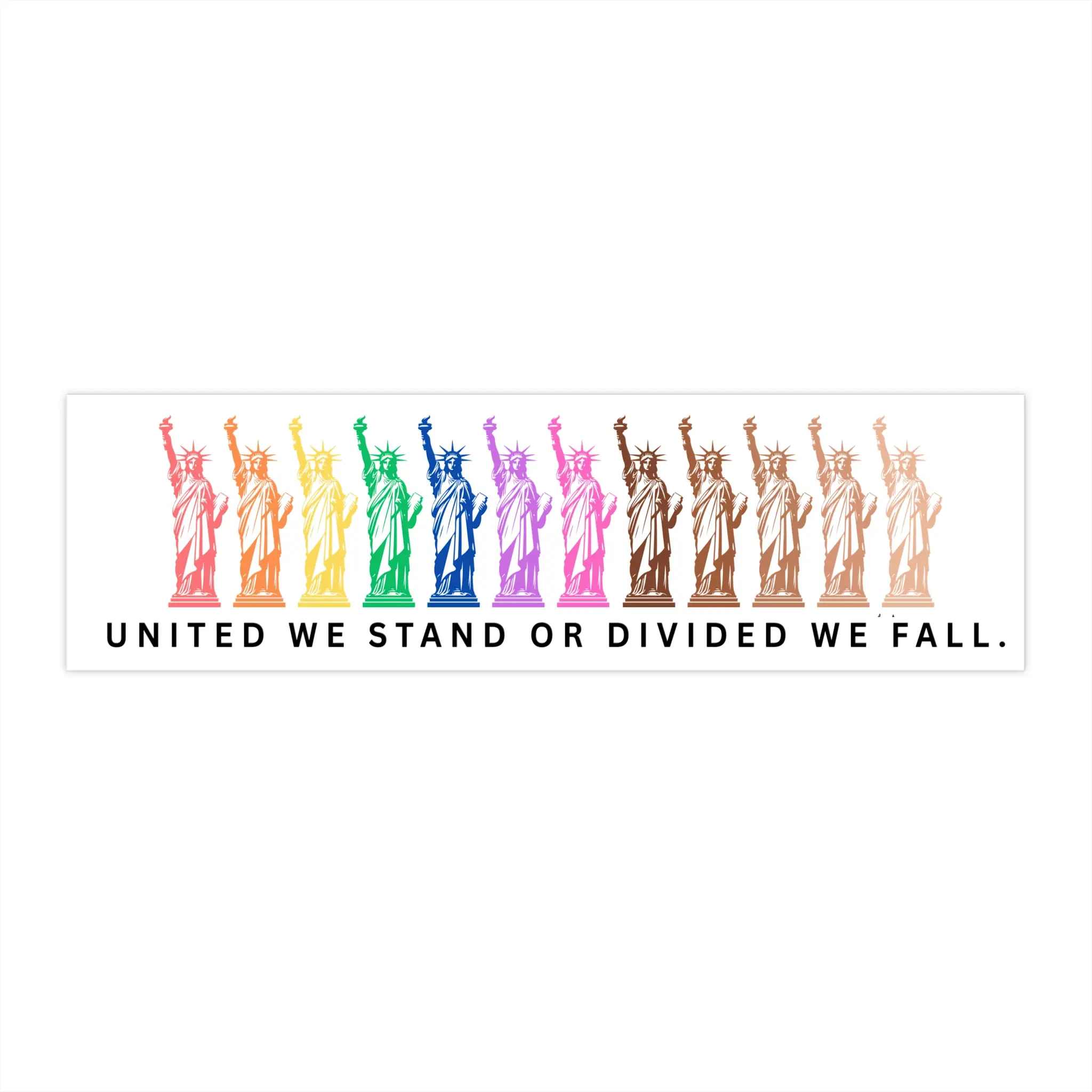Pride-Inspired Bumper Stickers, United We Stand Decal, Car Decor, LGBTQ+ Accessories, Colorful Car Stickers, Support Diversity