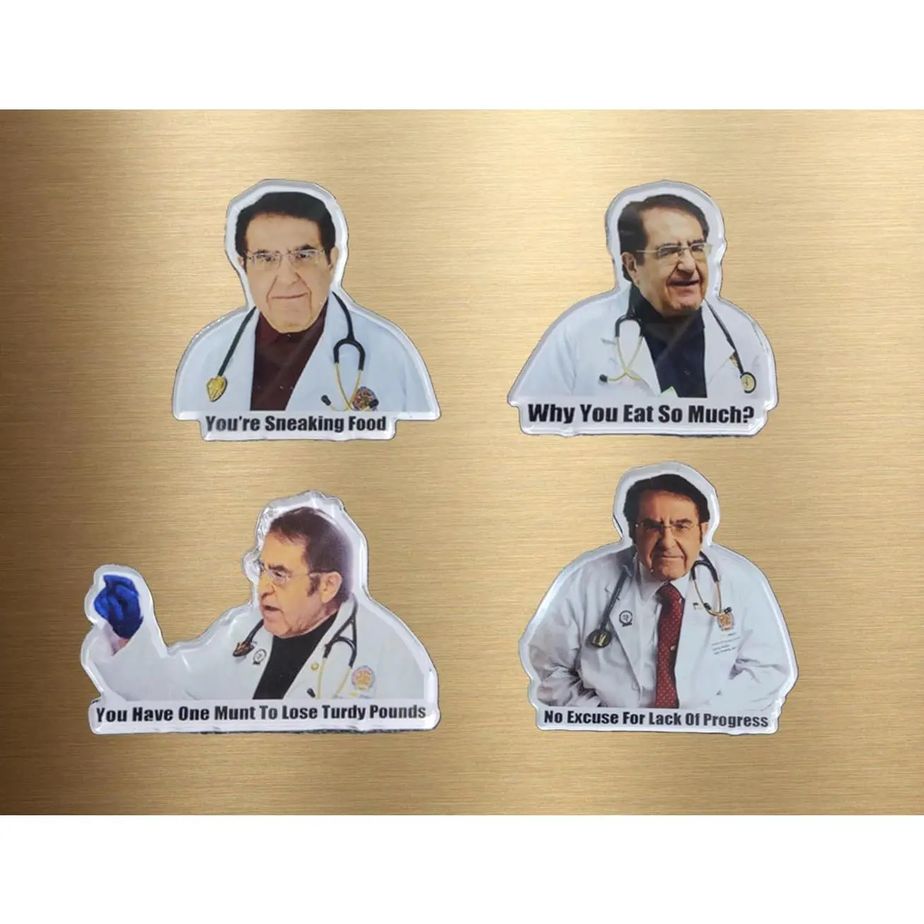4PCS Dr Now Funny Magnets-Cute Funny Fridge Magnets Adult,You Not Gonna Starve Refrigerator Magnets,Fun Cool Meme Phrase Quote Word Office Magnet Set,Funny Kitchen Gifts