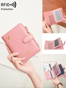 Passport case with RFID shielding function, Passport cover, travel document wallet, passport protection bag with zipper pocket, business card storage