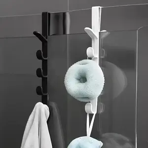 2Counts door hooks, no drilling required, suitable for storage in cabinets and wardrobes. Five sections of hangers can expand your space and are suitable for hanging storage in bedrooms, living rooms and bathrooms, Hangable, Organiser