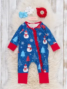 Merry Little Snowman Sleeper Pajamas