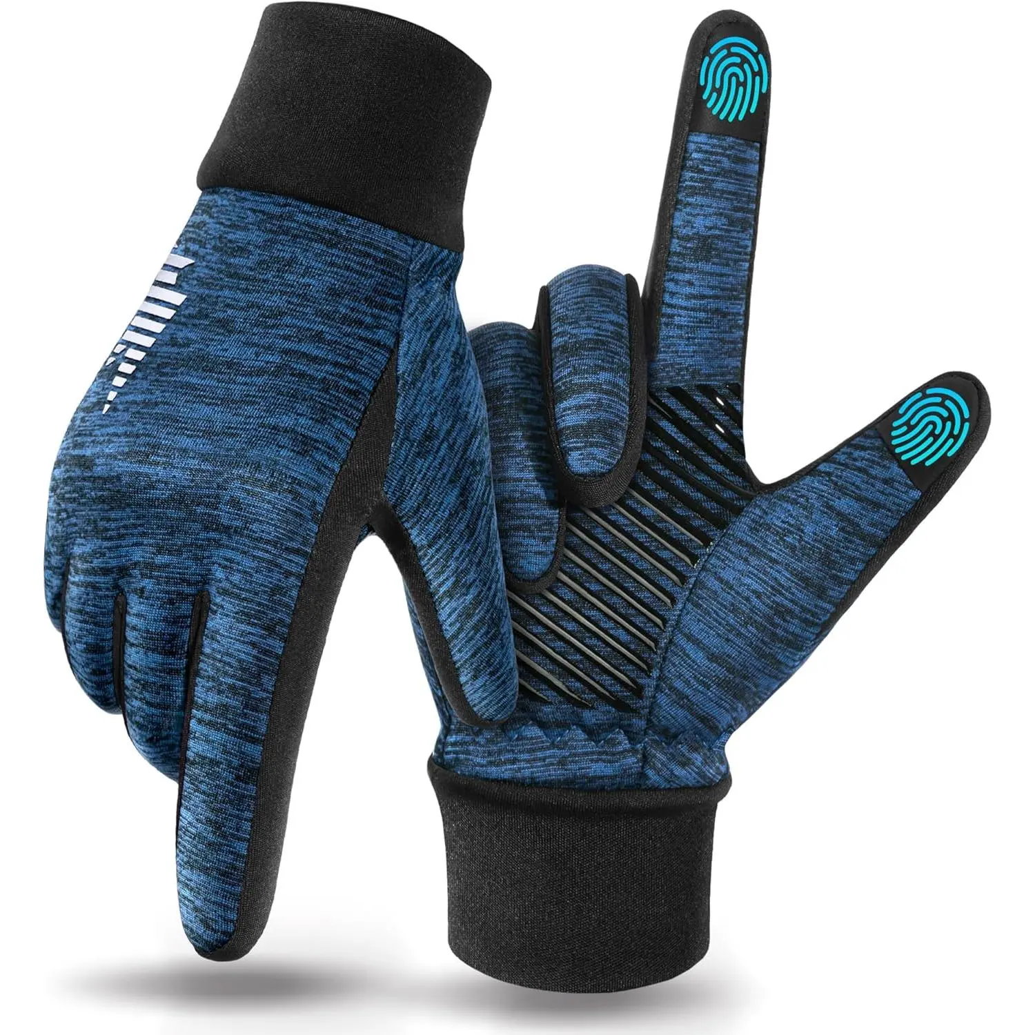 Lightweight Winter Running Gloves,  Screen & Anti-Slip Warm Thermal Glove Liners, Cool Weather Driving Cycling Hiking Biking Walking Sporting for Women Men