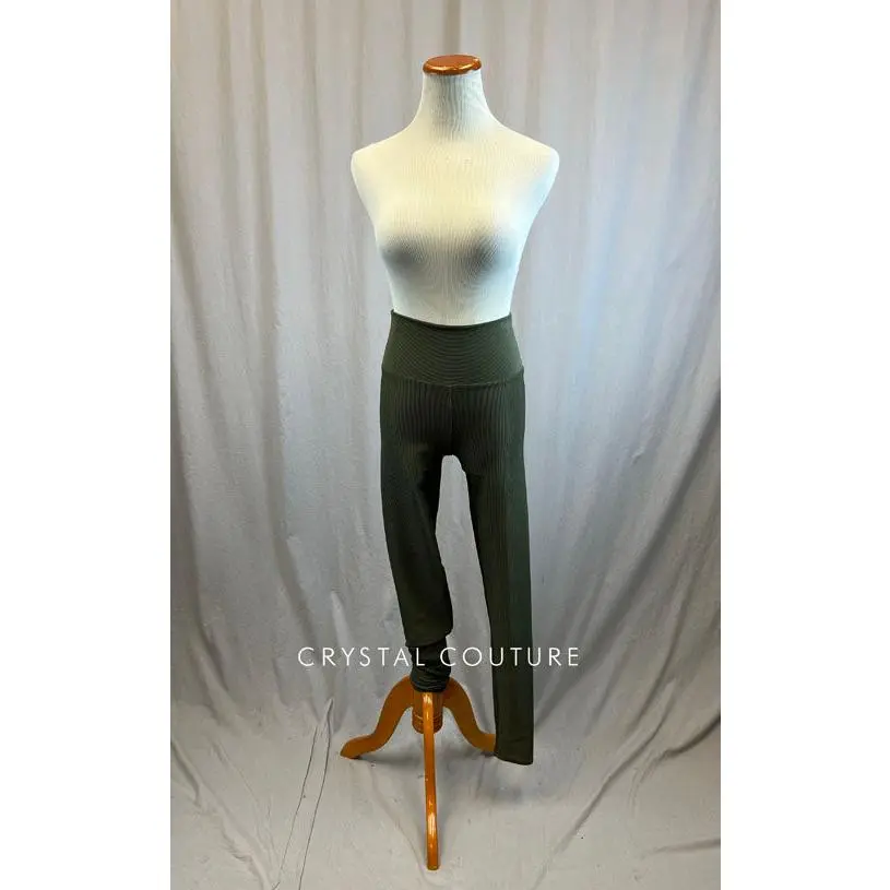 *Brand New* Olive Green High Waisted Ribbed Leggings
