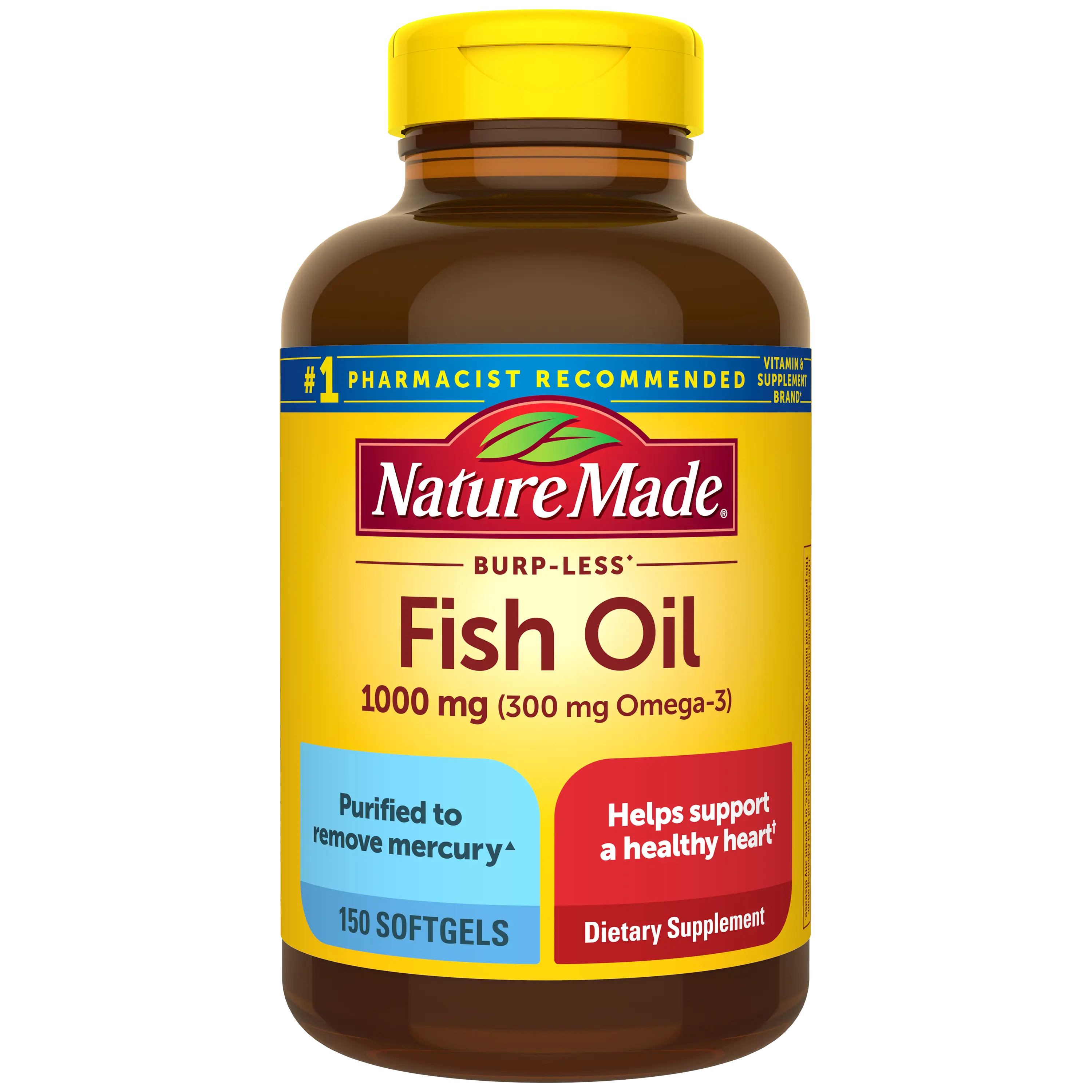 Burp-Less♦ Fish Oil 1000 mg Softgels