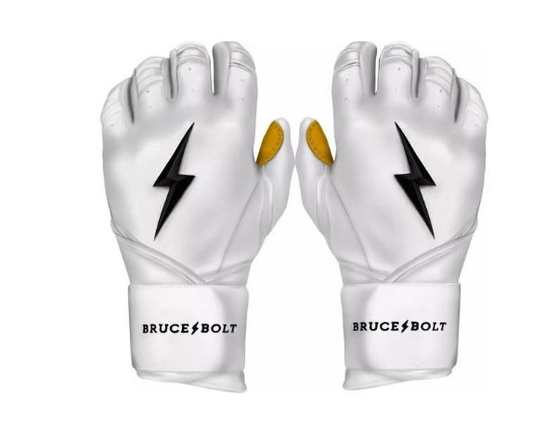 BRUCE BOLT Men's Original Series Long Cuff Batting Gloves For Everyone