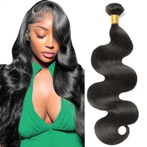 Body Wave Bundles Human Hair Extensions 30 Inch 100% Unprocessed Brazilian Human Hair Bundle Natural Black Hair Extensions