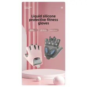 Half Finger Gloves Anti-Slip Cycling Fitness Sports Gloves Multi-Color Optional Home Palm Protector Universal Gloves