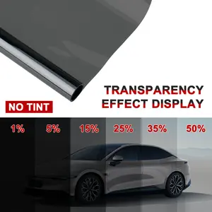 Car Window Tint Film,20in*19.6ft Roll,UV Protection,Heat Insulation,1%-50% VLT Options,Sunroof Compatible,Easy Install with Tools,Universal Fit