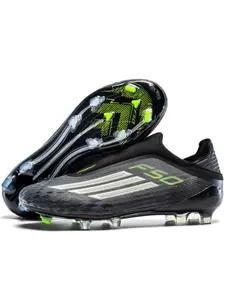 Men Women High-End Seamless Football Shoes, Anti-Slip Durable Outdoor Lawn Soccer Shoes, Super Grip Support, Fashionable Design