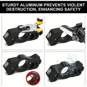 2024Heavy-Duty Motorcycle Throttle & Brake Lock - Anti-Theft Security, Anti-Cut Protection, All-Weatherproof Construction, Fit for Motorcycles, ATVs, Scooters, Off-Road Bikes - Compatible with Cruiser, Sportbike, Dirt Bike - Secure Grip Lock, Textured Gri