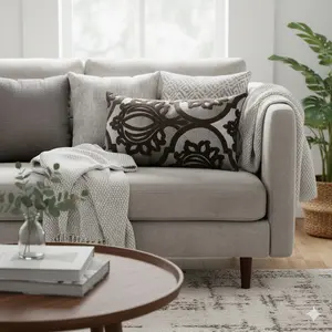 Vintage Embossed Velvet Pillow, Plush Cushion for Living Room & Bedroom, Versatile Decorative Throw Pillow (no Insert Included)