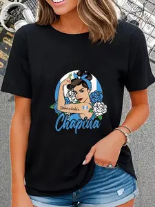 cotton Chapina Guatemala Girl Guatemalan Mujer Guatemalteca flag T-Shirt casual Fashion graphic tees for women