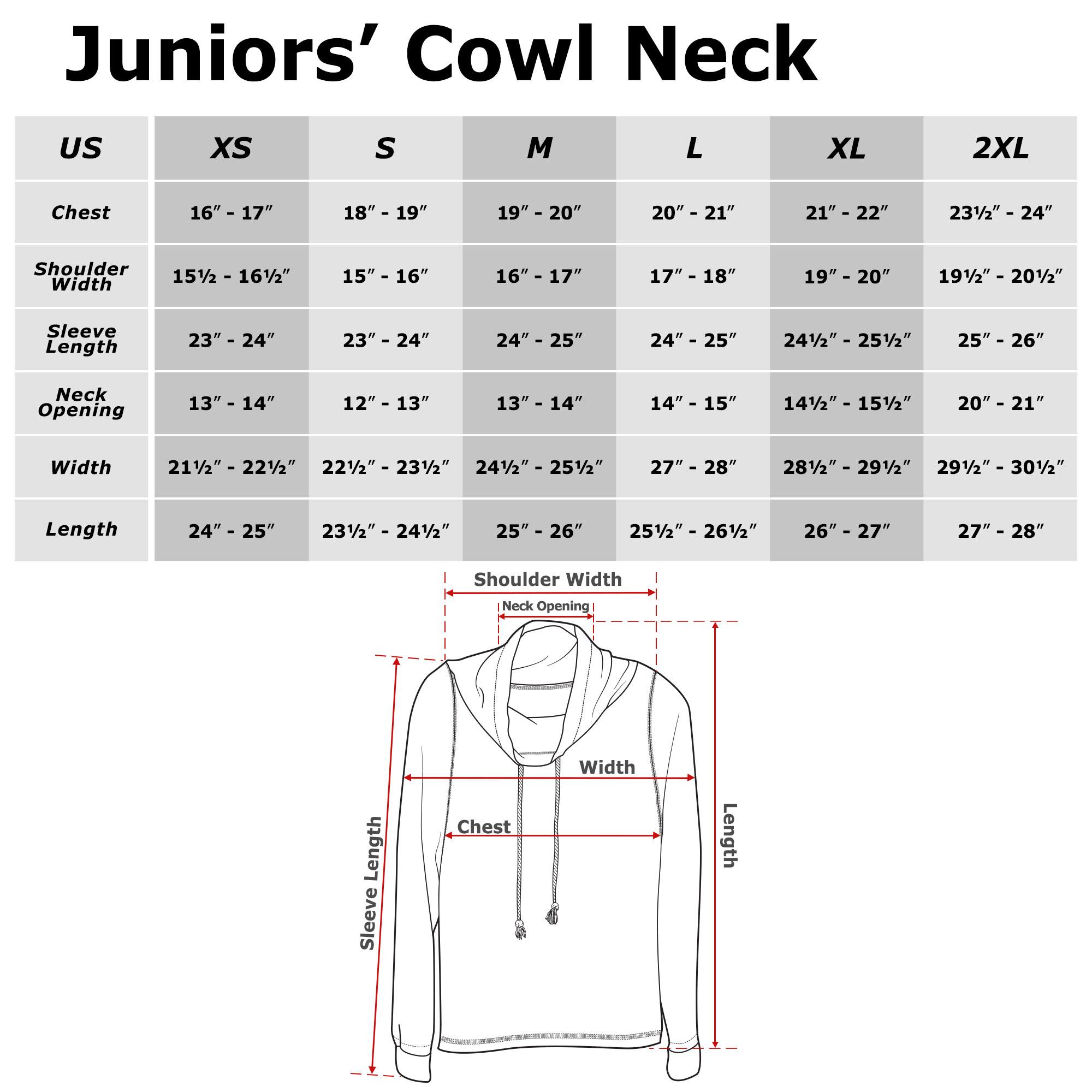 Juniors Womens Ralph Breaks the Internet Comfy Ariel Cowl Neck Sweatshirt
