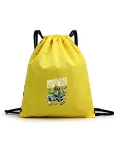 Waterproof Drawstring Backpack, Lightweight Gym Bag, Role-Playing Pattern Print, Suitable for Football Basketball School Sports Travel Gift