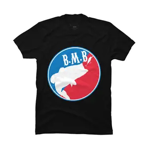 Large Mouth Bass Fishing Patch Symbol 2 T-shirt